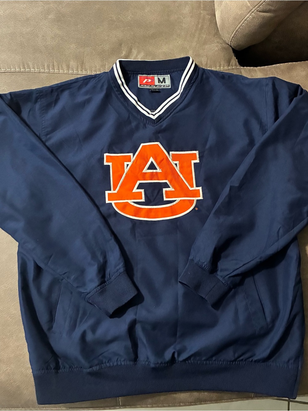 Auburn University Pro Player Vintage Pullover Jacket Men's M Windbreaker